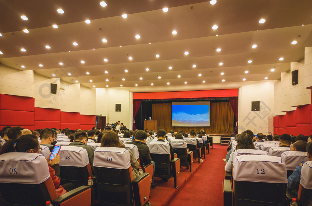 礼堂会议活动开会培训演讲素材