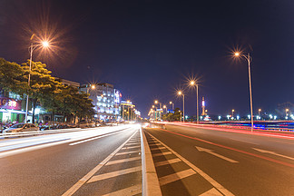 素材33844城市夜晚生活夜景馬路街道交通2441都市車流馬路夜景(2)012