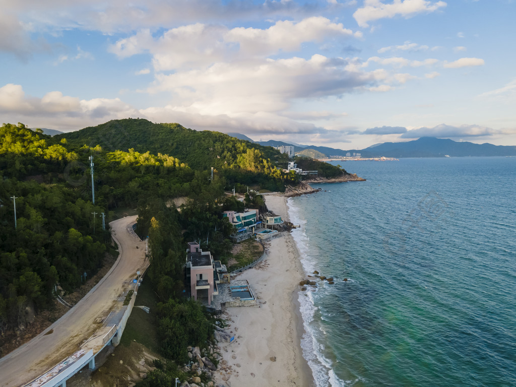 夏日海濱沙灘度假海島照片