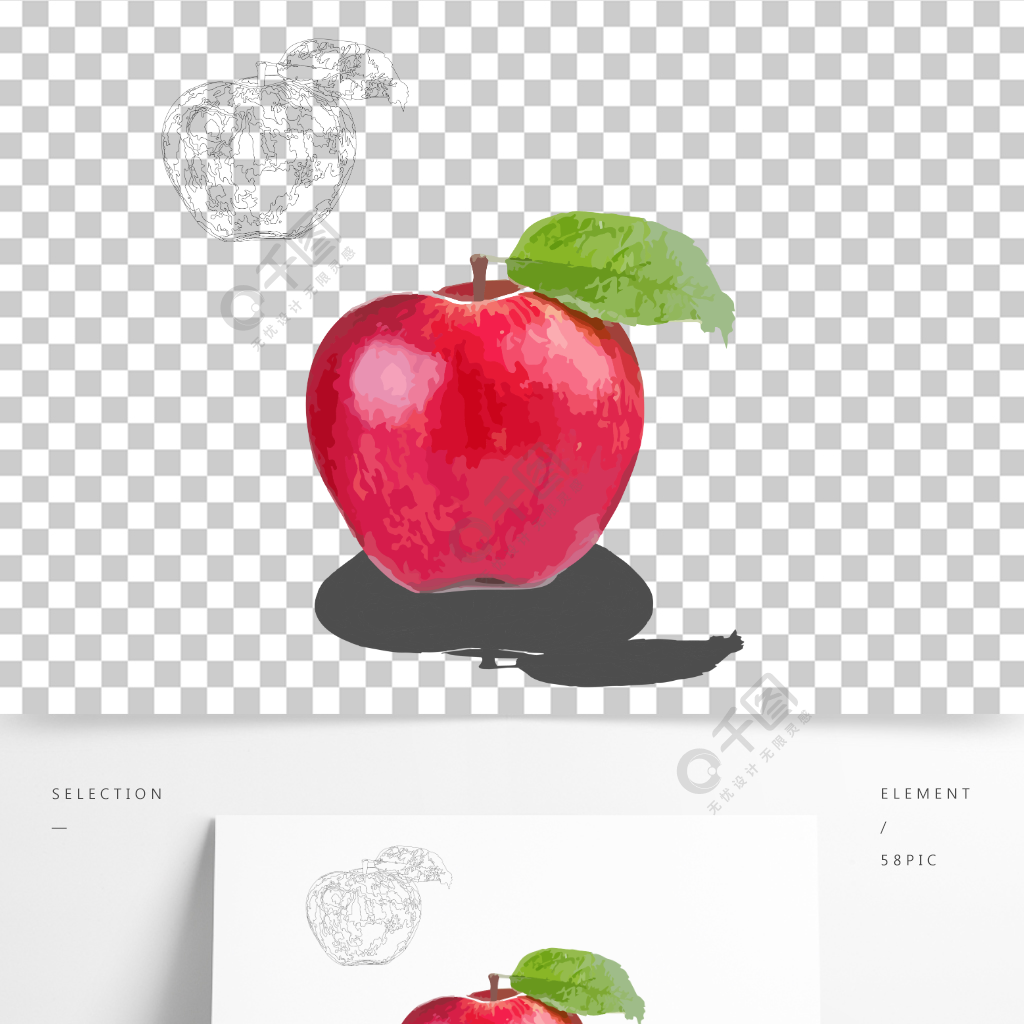 红苹果图谱法图片