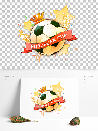 手绘卡通欧洲杯<i>世</i>界杯足球运动装饰