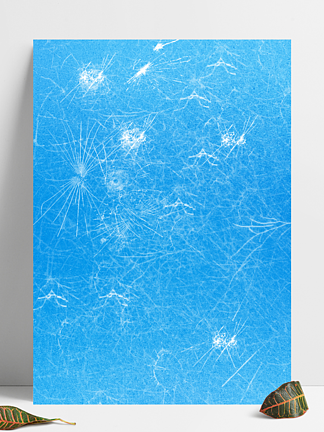 蓝色冰纹冰裂结冰冰<i>霜</i>冰雪背景