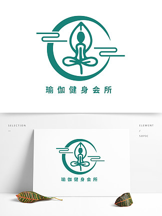中式瑜伽健身养生<i>SPA</i>会所logo