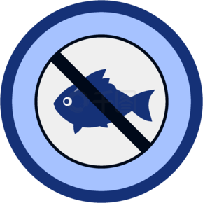 禁止钓鱼警示立牌
