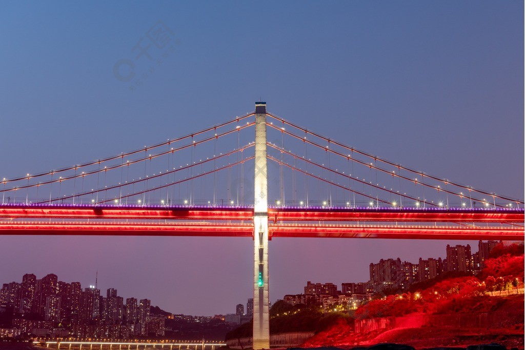 重慶鵝公巖大橋夜景