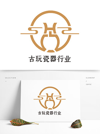 中式古董古玩 i>瓷/i i>器/i>珠宝行业logo