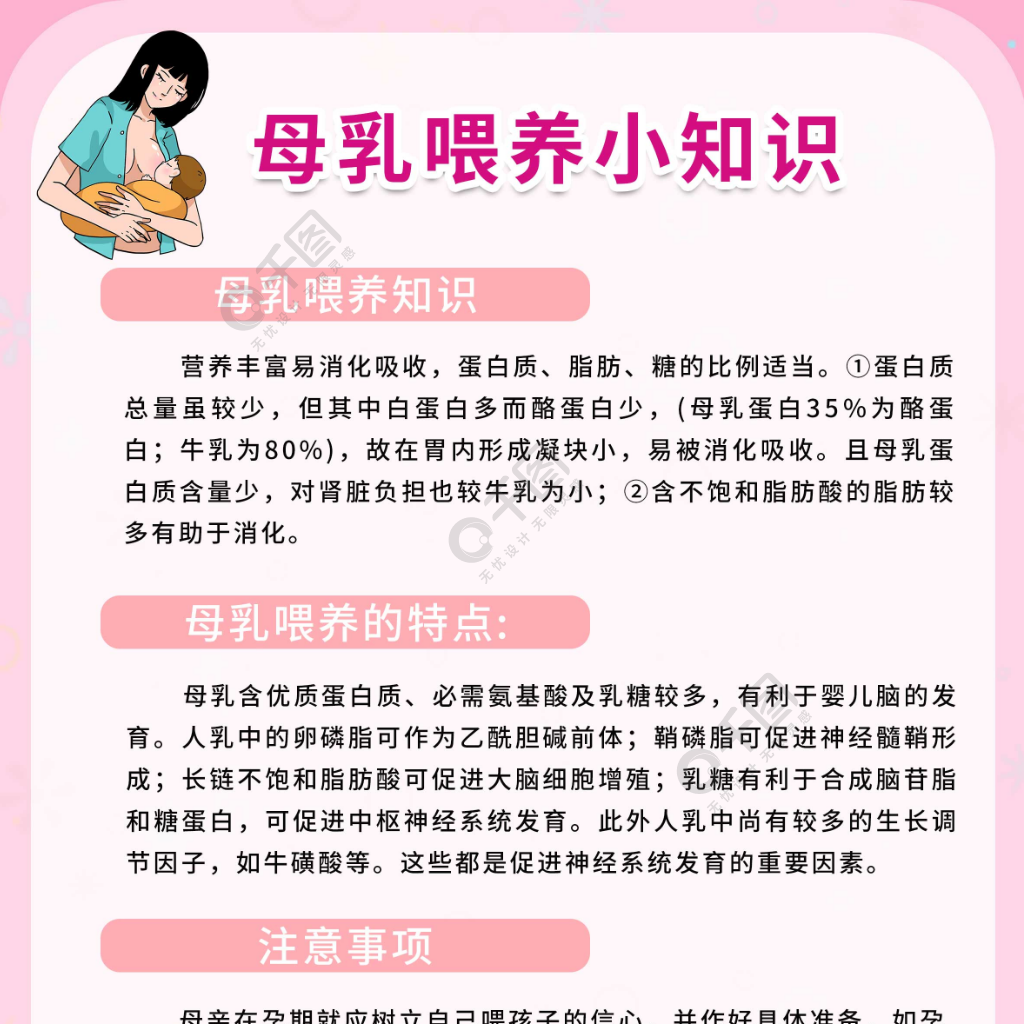 宣传母乳喂养的简报图片