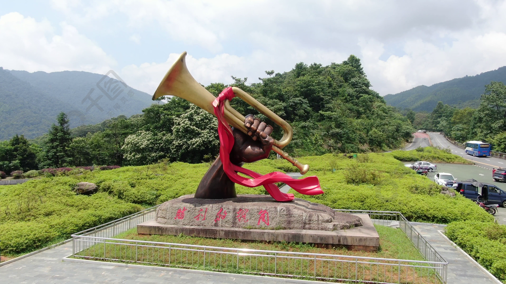 紅色黨政井岡山革命根據地航拍實拍