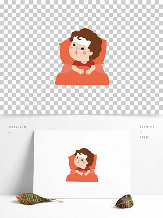  i>兒 /i> i>童 /i>感冒 i>發 /i> i>燒 /i>矢量元素圖片