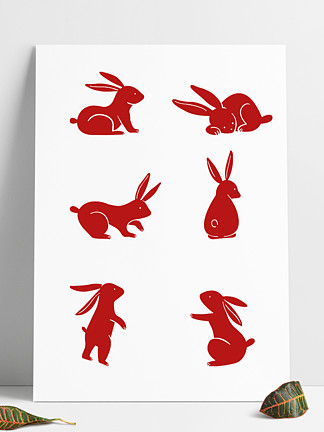 兔子 矢量设计素材免费下载