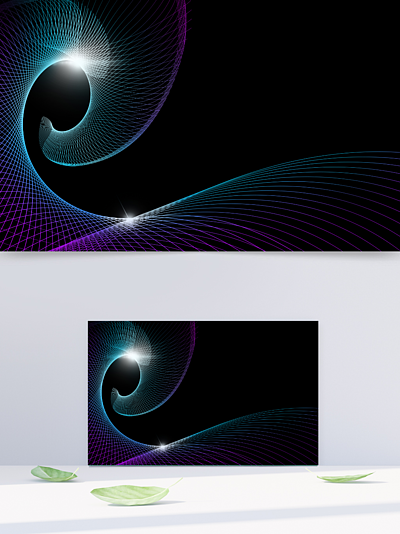科技感藝術感點線光線炫酷賽 i>博 /i>簡約壁紙背景
