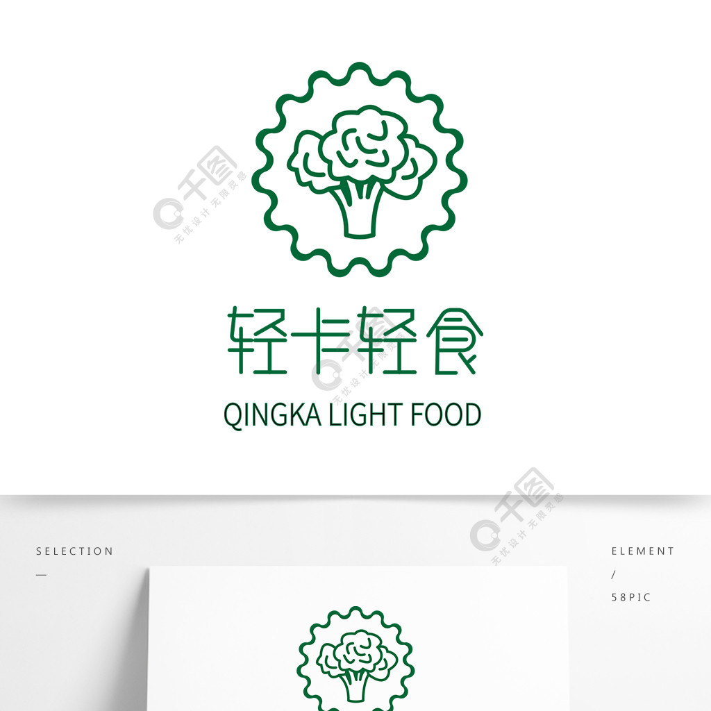 輕卡輕食logo