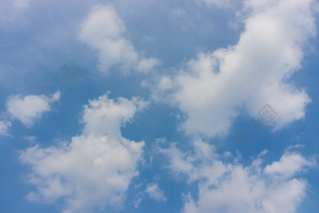 天空藍天白雲自然風景背景素材