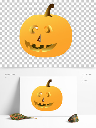 萬聖節—扁南瓜頭插畫素材5559194面膜貼圖片559223小清新卡通可愛