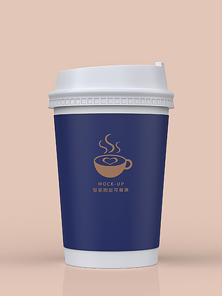 原创3D<i>建</i><i>模</i>咖啡杯奶茶杯包装logo样机