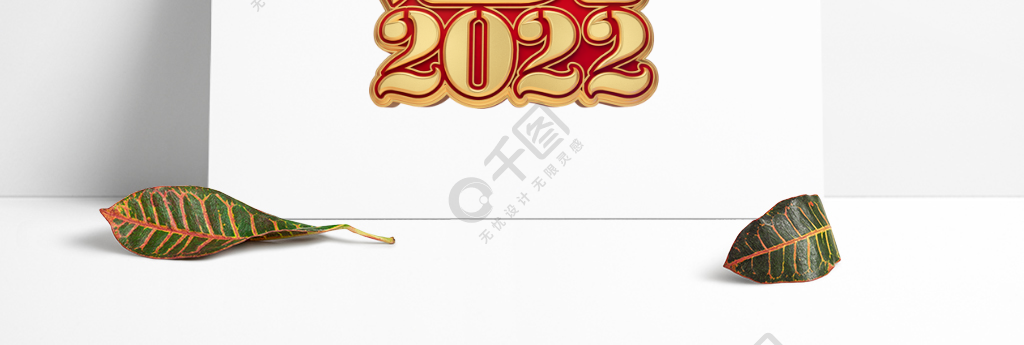 遇见2022立体艺术字