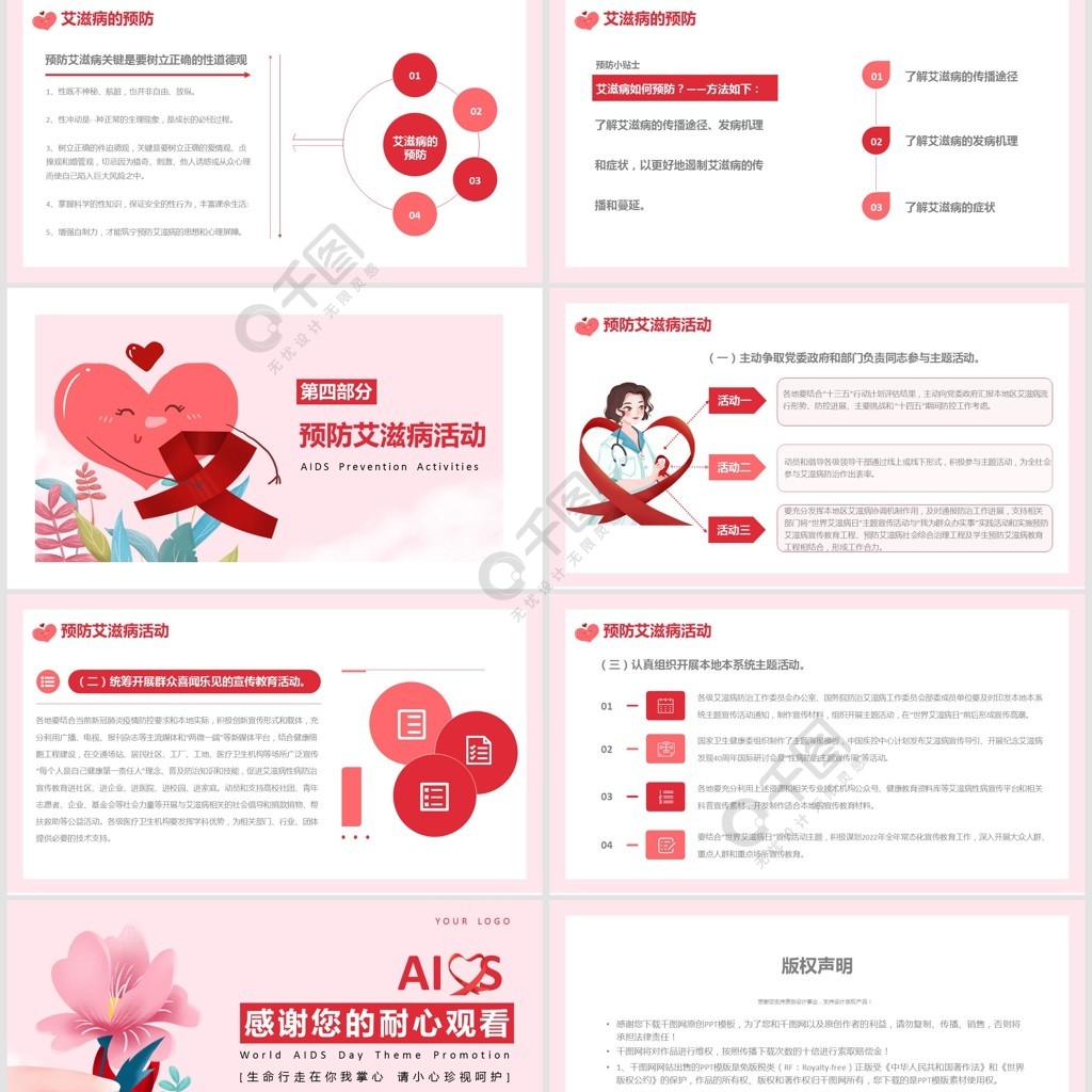 點擊瞭解詳細 >>世界艾滋病日主題宣傳ppt模板半年前發佈想獲得素材