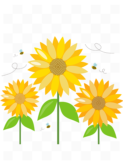 太阳,花朵设计素材免费下载