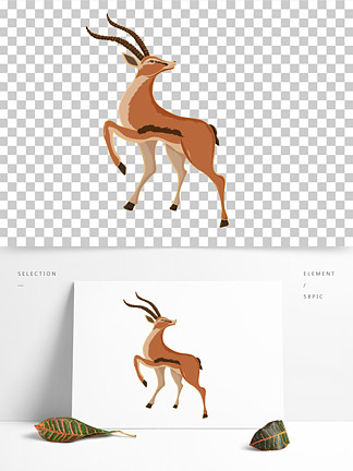 藏羚羊Q版图片