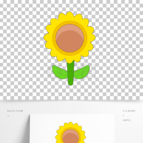 [彩色向日葵]png圖片下載-彩色向日葵png素材格式文件-千圖