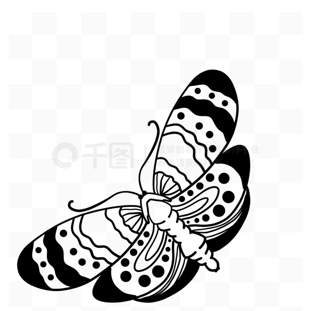 ƺ߸butterfly clipart black and white