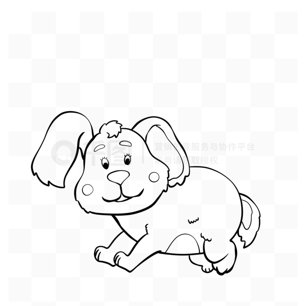 ֻ濨ͨܵС߸ dog clipart black and white