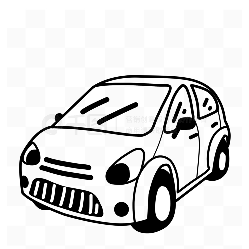 ͿɰСγ߸car black and white clipart