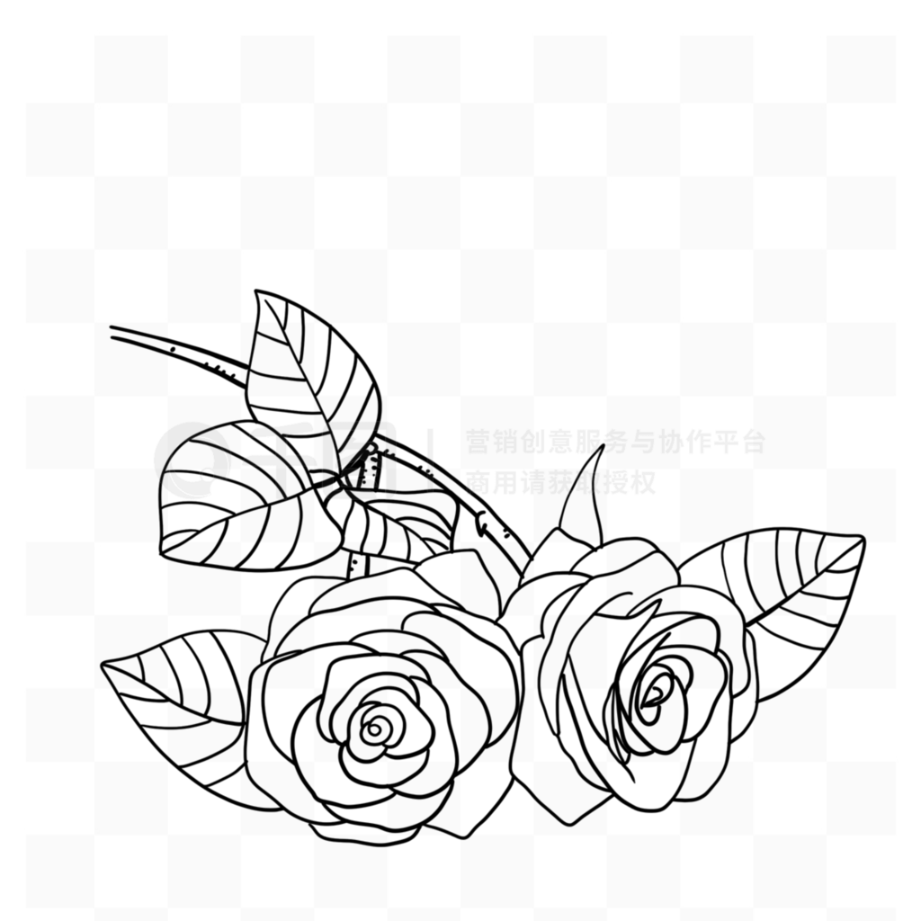 ڰ߸ֲﻨõ廨rose clipart black and white