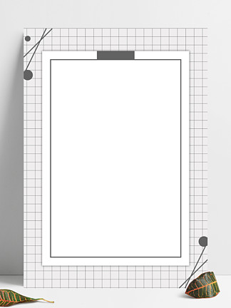 简约暗灰色图形几何边框 i>格/i i>纹/i>信纸设计背景