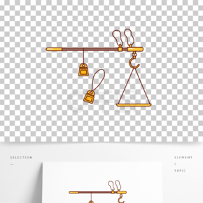 法律秤砣简笔画图片