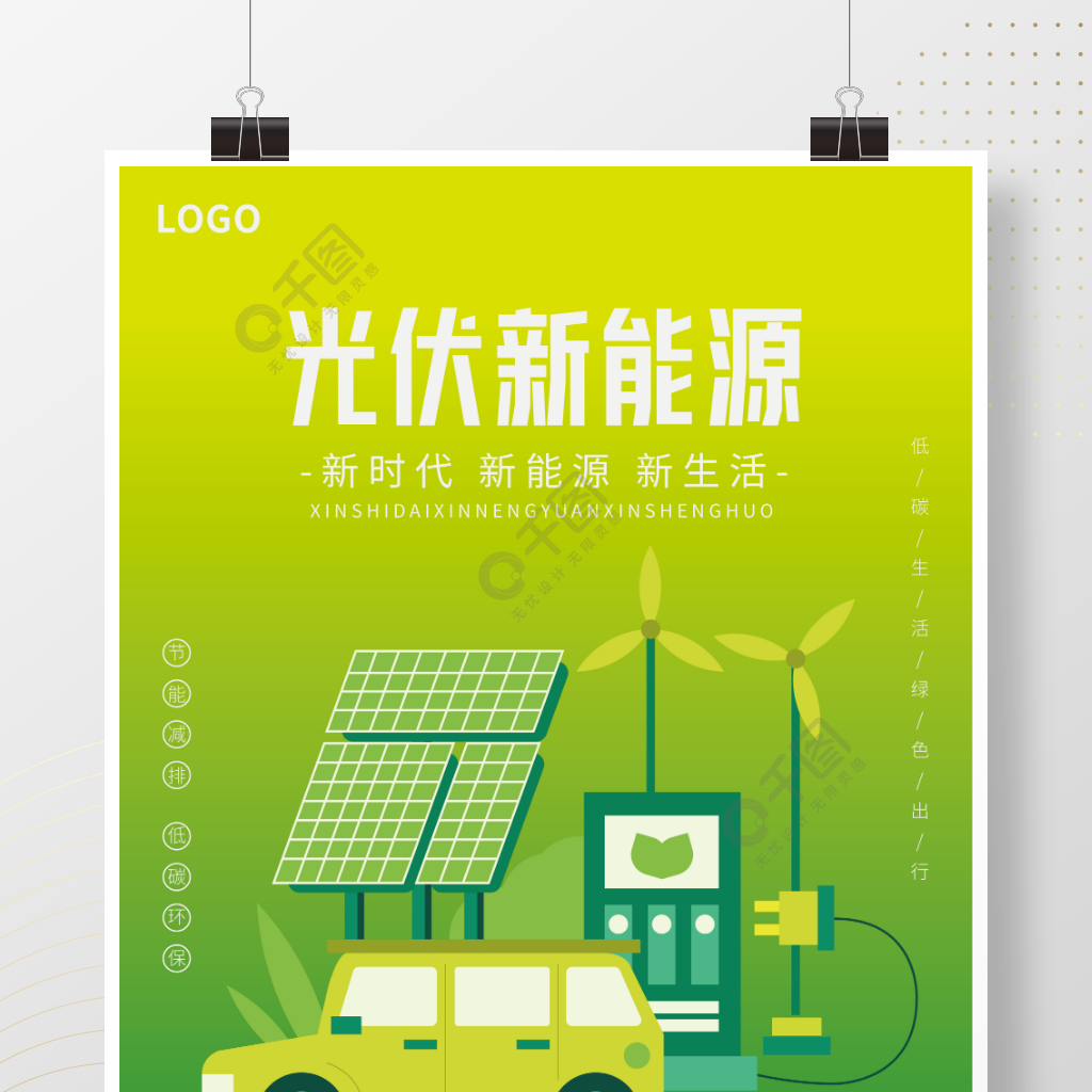 新能源绿色环保海报