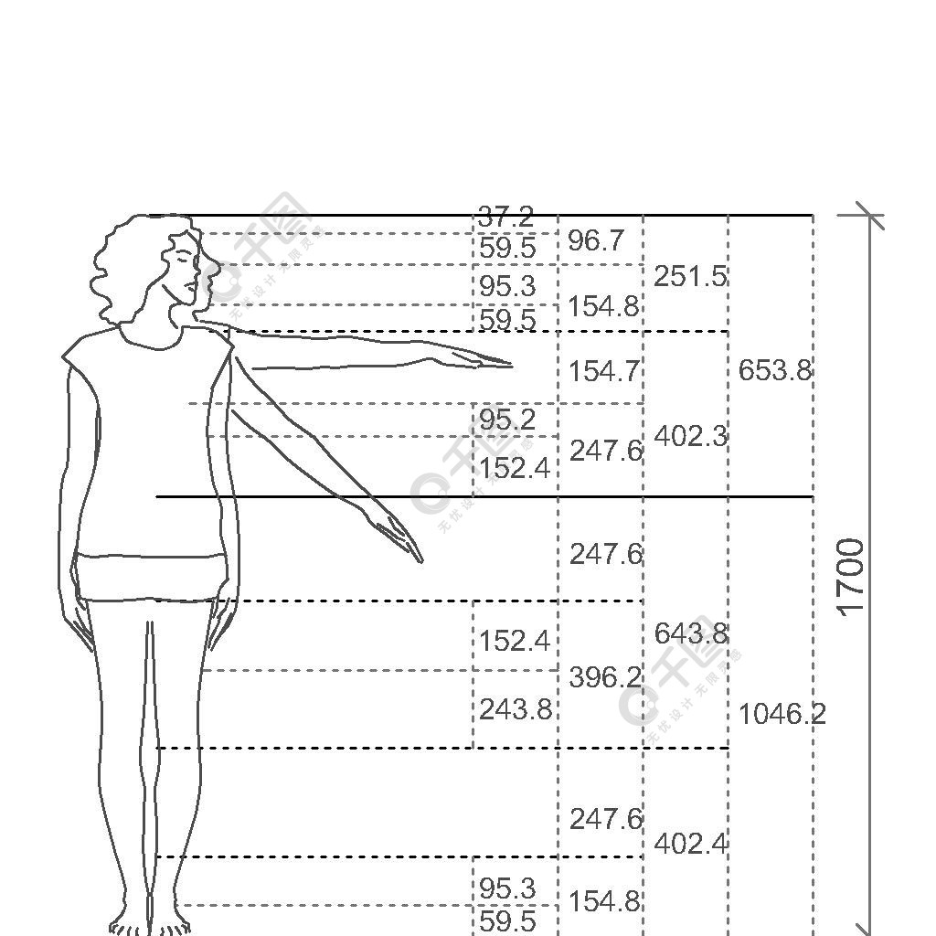 身材比例图原理图图片
