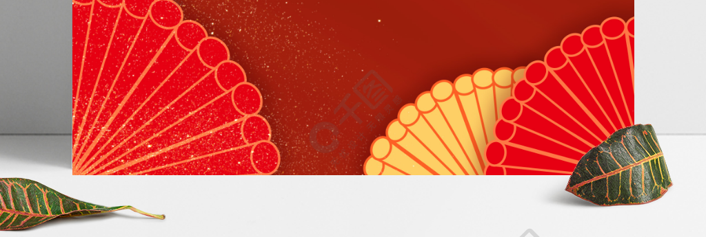 中国风喜庆虎年新年春节国潮电商海报背景图