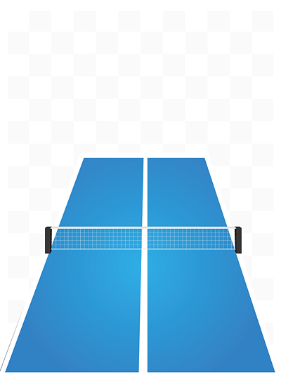 蓝色体育乒乓球桌 i