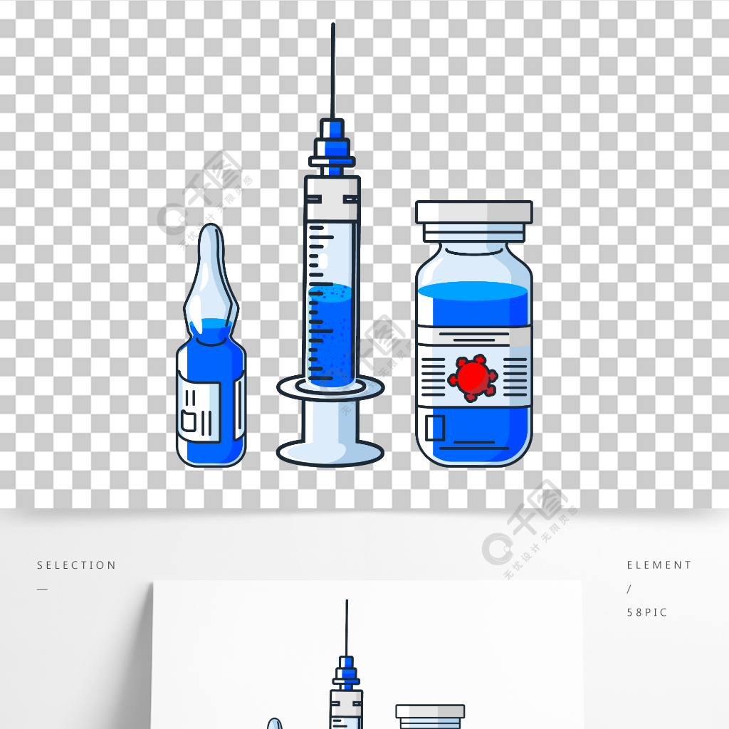 手绘新冠疫苗注射器2周前发布