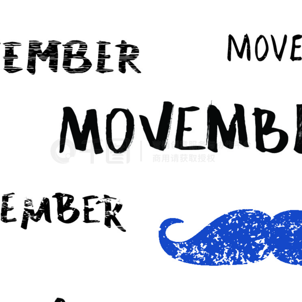 һ״Сӵ Movember ָˢֶ֢ʶ¼šڰɫϵЧıʸͼ