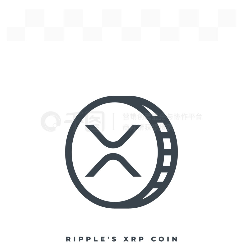 Ripple  XRP Coin ܻͼڰɫϡֻҡ