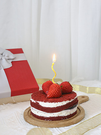 生日礼物生日蛋糕许愿蜡烛 i