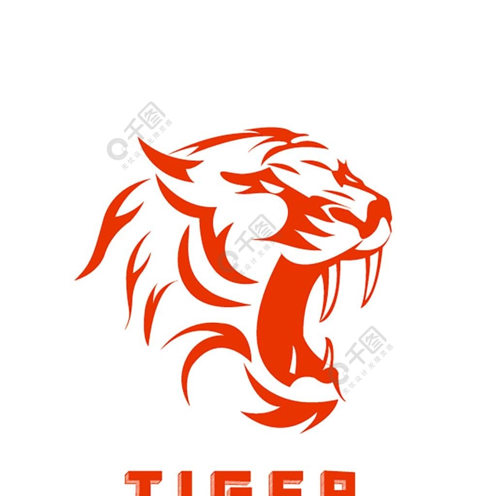 虎年虎头logo