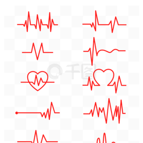 心电图波浪线字符网名图片