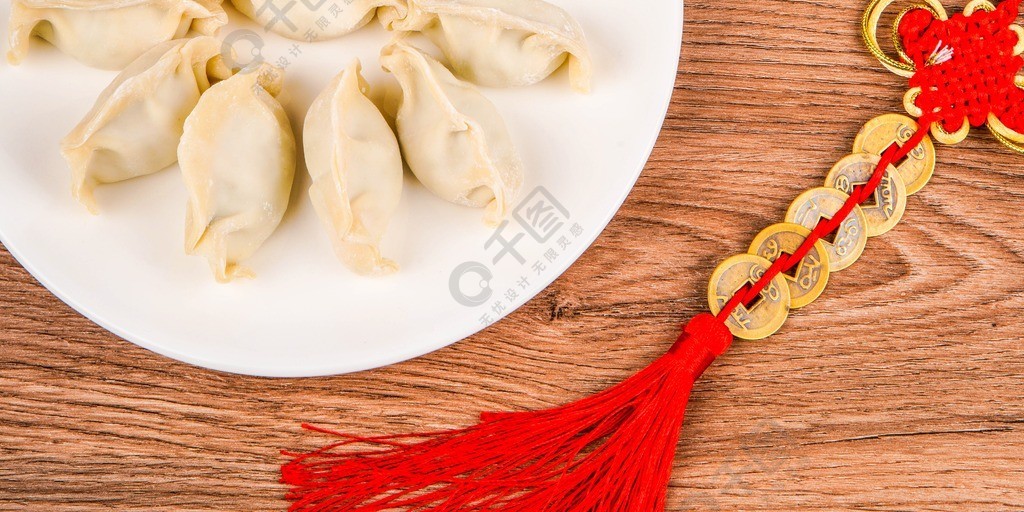 传统美食水饺特写