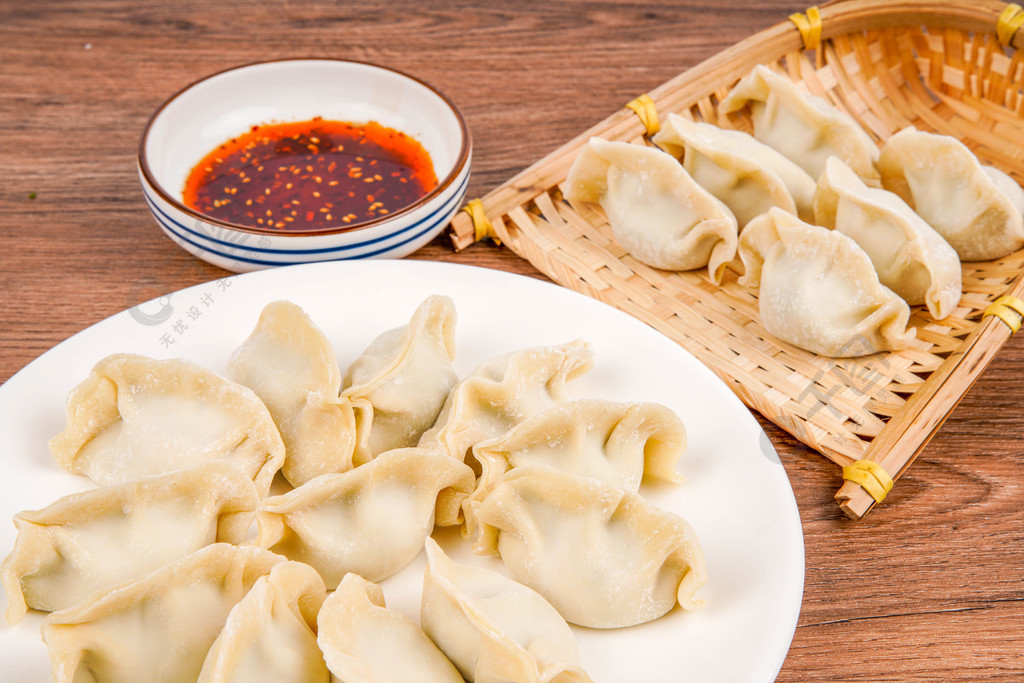 传统美食水饺特写