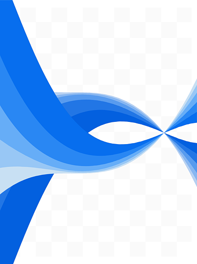 蓝色抽象科技商务波浪曲线设计素材免费下载