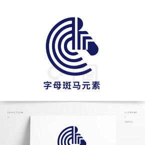 創意字母c馬元素少兒教育行業logo