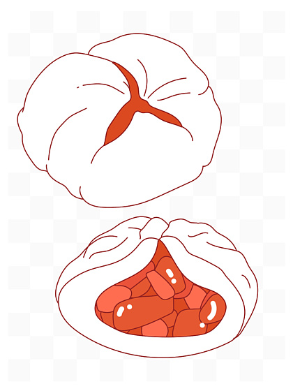 叉烧包简笔画图片