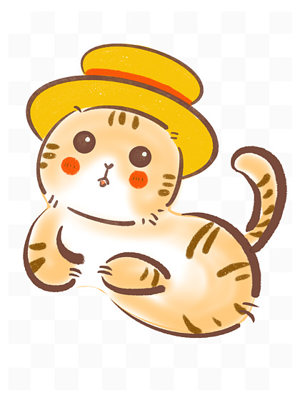 【猫戴帽子卡通】图片免费下载