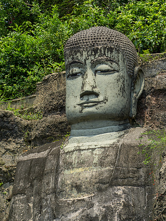 都樂山大佛插畫裝飾元素18135202四川樂山大佛地標旅遊景區扁平矢量圖