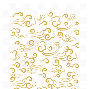 手绘古典中国风底纹中式纹理云纹祥云背景