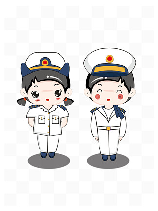 海员服卡通图片