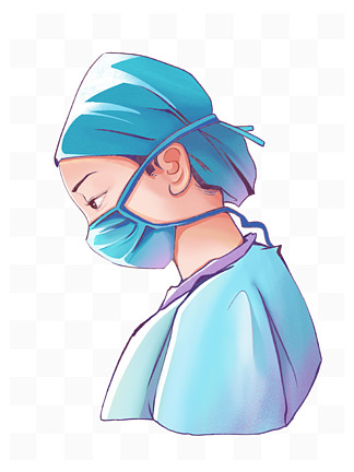 画戴口罩的人护士图片